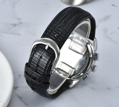 Hot Selling New Fashion Luxury Brand Watch Leather Strap Quartz Watch Business Casual Men's Watch