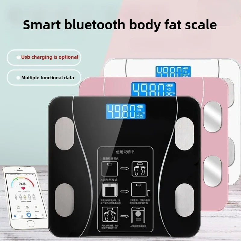 Smart body fat scale, weight scale, fat charging model, precise home weight scale, human body scale, small electronic scale