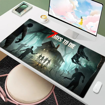 7 Days to Die Mouse Pad Desk Mat Large Non-slip Anti-fray Keyboard Ergonomic Office Rubber PC Home Custom