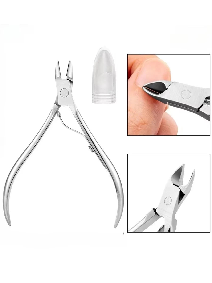 Professional Cuticle Nail Nipper Clipper Stainless Steel Nail Art Manicure Pedicure Care Trim Plier Cutter Beauty Scissors Tools