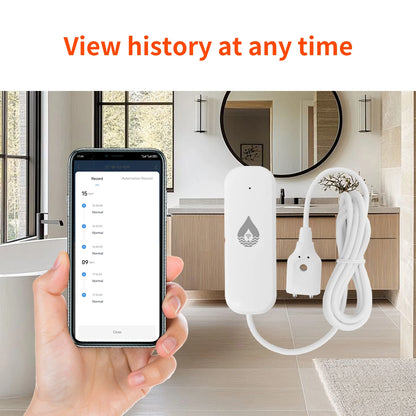 Tuya WiFi/Zigbee Water Leak Detector Sensor Smart Home App Remote Monitoring Flood Alarm Security Protection For Google Home