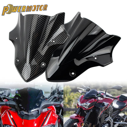 Motorcycle Front Spoiler Fairing Windscreen Windshield Wind Deflector Black Accessories Fit for Kawasaki Z900 2017 2018 2019