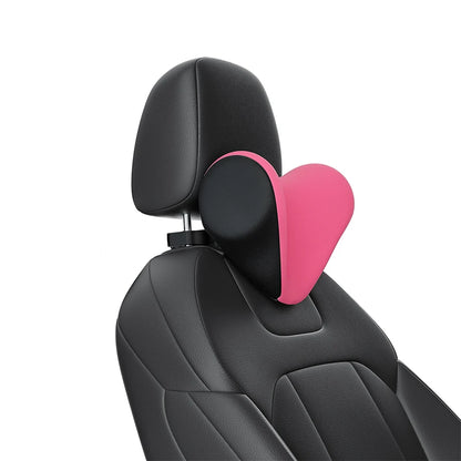 Premium Adjustable Memory Foam Car Neck Pillow Ice Silk Breathable One-Click Installation Auto Headrest