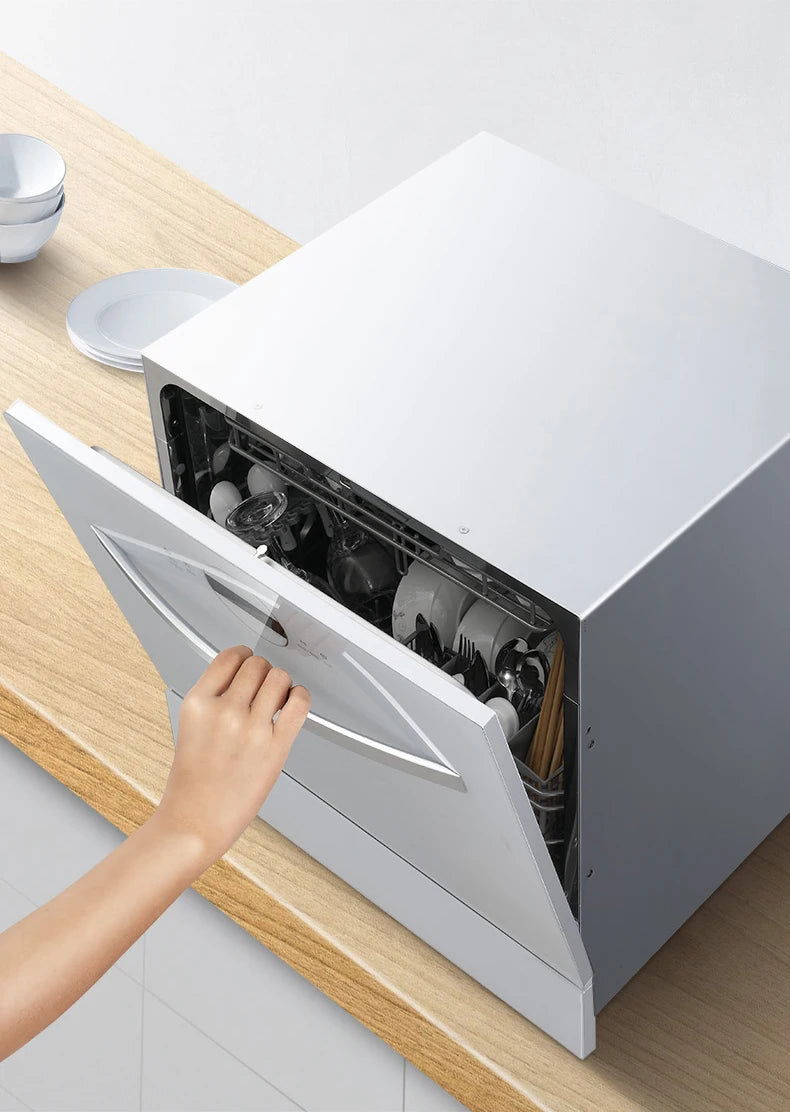 52L Fully Automatic Built-in Dishwasher with Intelligent Wash Sterilization Hot Air Drying Stainless Steel Tub Lave Vaiselle