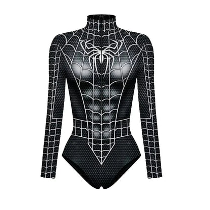 Spiderman Swimsuit for Women One-piece Swimsuits Superhero Jumpsuit The Amazing Spider-Man Cosplay Costumes T Shirts Bodysuit