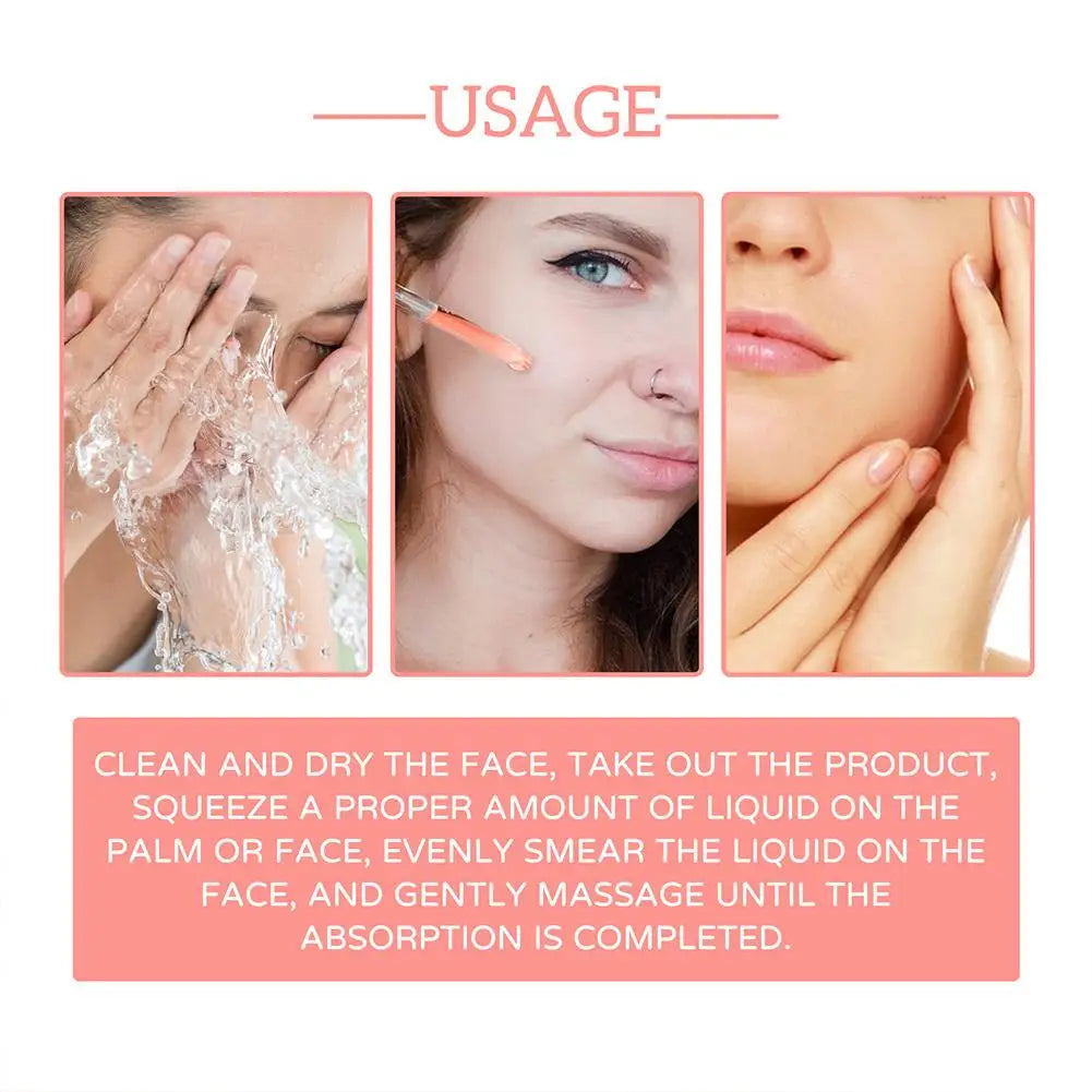 5-in-1 Face Serum 30ml - Moisturizing, Whitening, Anti-Wrinkle, Anti-Aging, Vitamin C & Hyaluronic Acid for Pore Minimizing