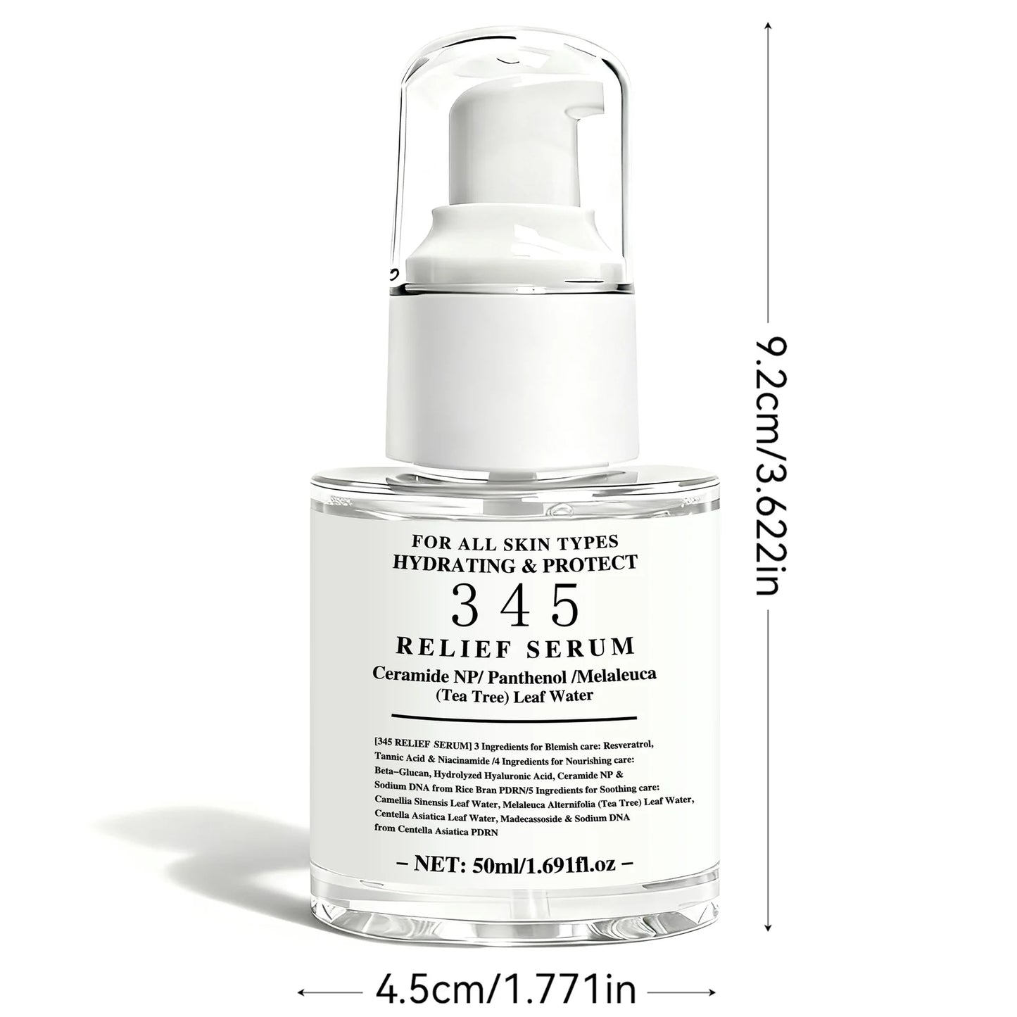Face essence liquid relief serum Hydrating the skin improve skin sensitivity issues  essence suitable for all skin types 50ml