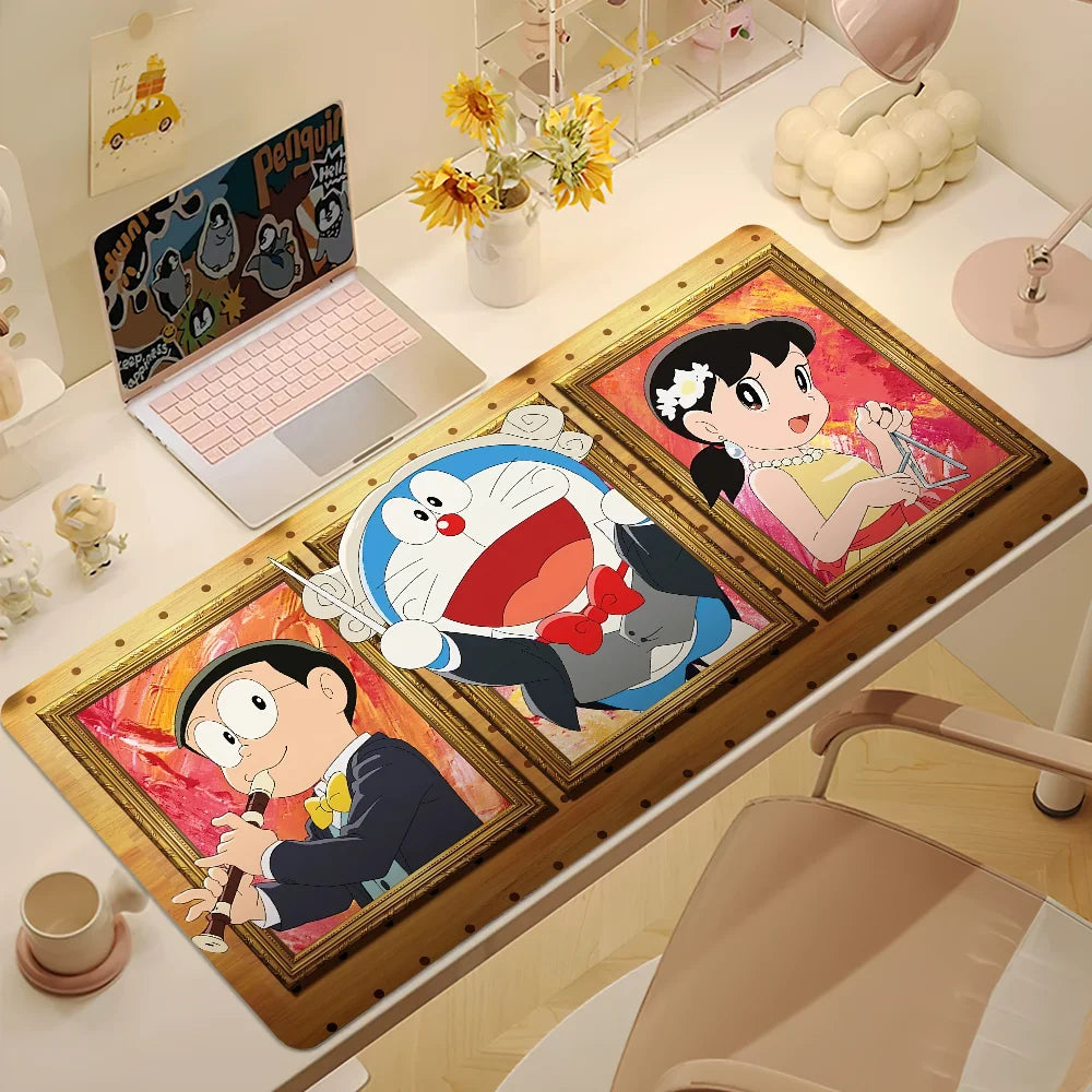 D-Doraemon Nobita Earth Mouse Pad Large Desk Mat Keyboard Ergonomic Office Rubber PC Non-slip Anti-fray Home Custom Best Price