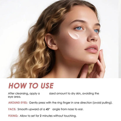 2 Minutes Instant Tighten & Lift Facial Cream Moisturizing Hydrating Smoothing Face Serum for All Skin Types Eye Skin Care