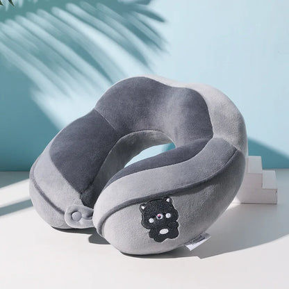 U Shaped Pillow Office Nap Neck Pillow Cartoon Airplane Pillow Travel Portable Neck Pillow Hump Neck Pillow
