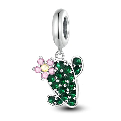 925 Sterling Silver Small Fresh Four Leaf Clover Series Charms Bead Diy Bracelet Necklace Making Gift Of High Quality Jewelry