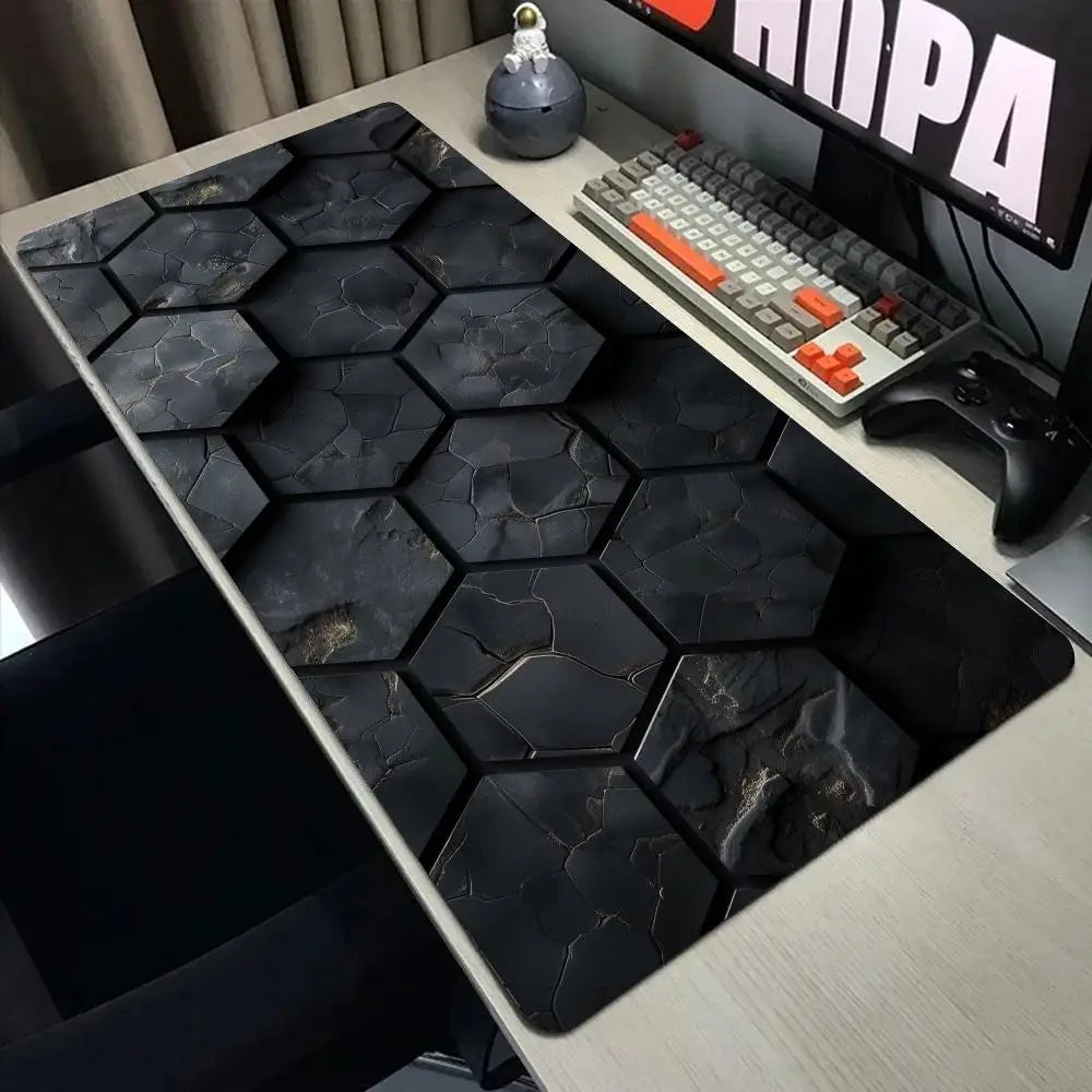 Polygons Mouse Pad Large Computer Office Game Table Mats XXL Rubber Anti-slip Gaming Keyboard Mousepads Long Desk Pads