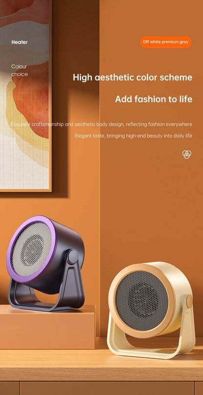 Desktop Heater Electric Heater Hot Air Blower Portable Fan Heater Mini Radiator Office Room Home Appliance Warmer Low Consumptio