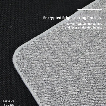 New Modern Linen Mouse Pad Rubber Waterproof Keyboard Mice Mat Leather 80*30cm Computer Laptop Mousepad Home Office