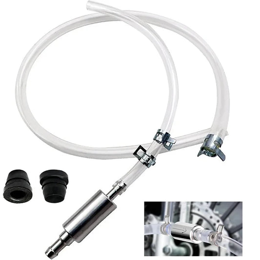 1PCS Brake Fluid Bleeder Hose with One-Way Non-Return Check Valve Auto Car Vehicle Motorcycle Brake Clutch Bleeder Hose Pipe Kit