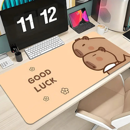 Cute Capybara Mouse Pad Keyboard Mousepad lauge 1200X600 mm Desk Mat PC Gamer Office Carpet Home Table pad