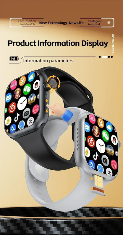 5G Smartwatch Global Version 2.29 Inch AMOLED Display with 180 Degree Rotating Camera Supports SIM Card WiFi GPS Video Calling