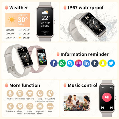 LIGE New Smart Watch Women Men 2025 Call Reminder 1.47" HD Screen Smartwatch For Android IOS Fitness Tracker Waterproof Watches