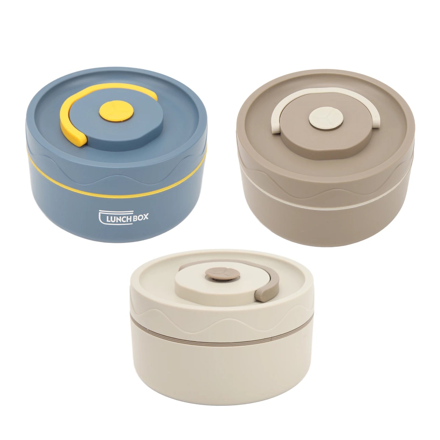 Thermal Cooker Thermal Cooking Pot 420ml 304 Stainless Steel Double Layer Portable Round Shape Thermal Lunch Container