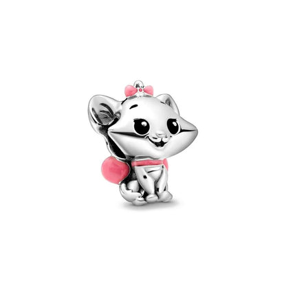 2025 New Disney Beautiful Princess Dress Bead Pendant 925 Silver Suitable for European Original Bracelet DIY Exquisite Jewelry