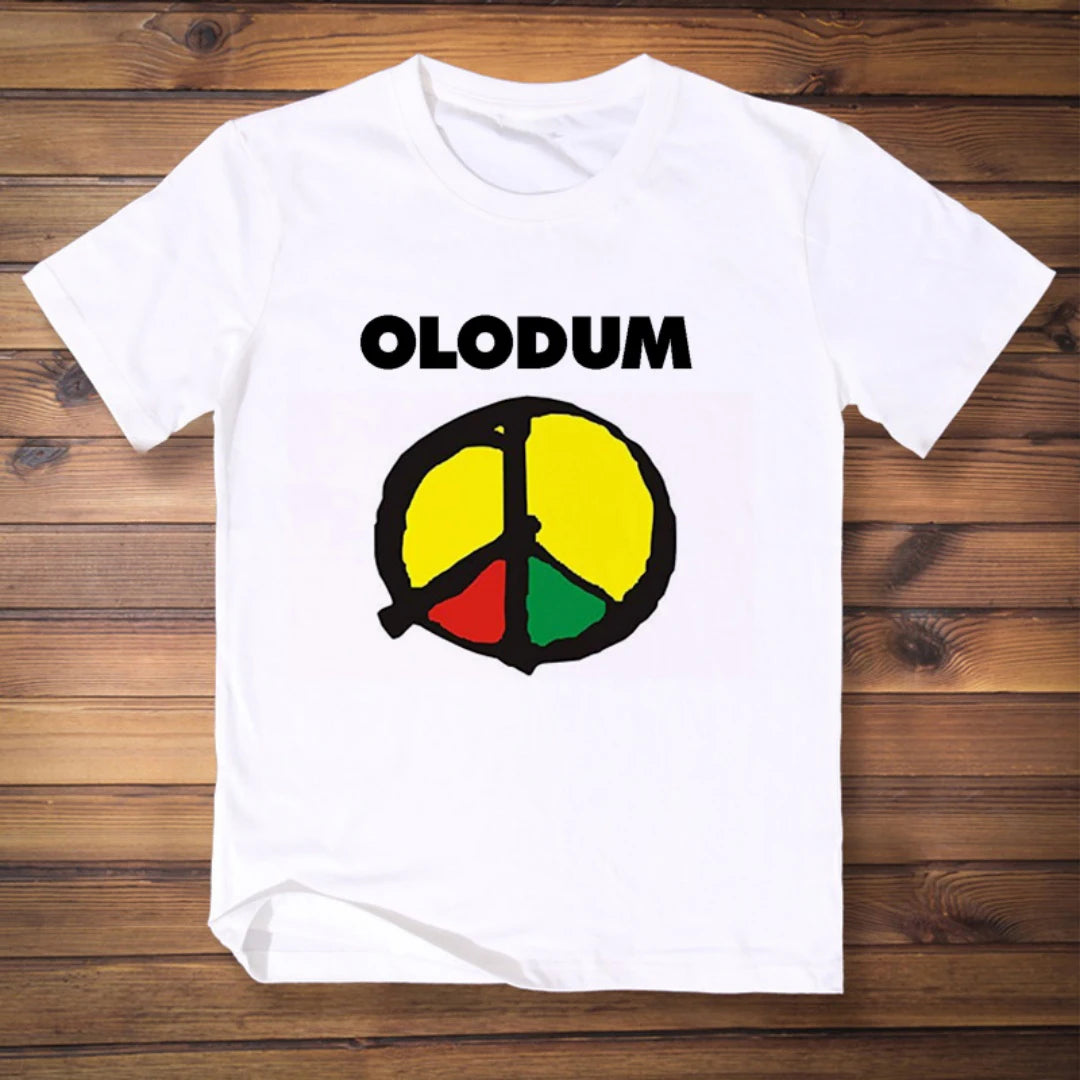 Michael Jackson Peace and Love Anti-War OLODUM short-sleeved shirt Autumn Pure cotton Men's T-Shirt Kid's Clothing Tee Y2k Woman