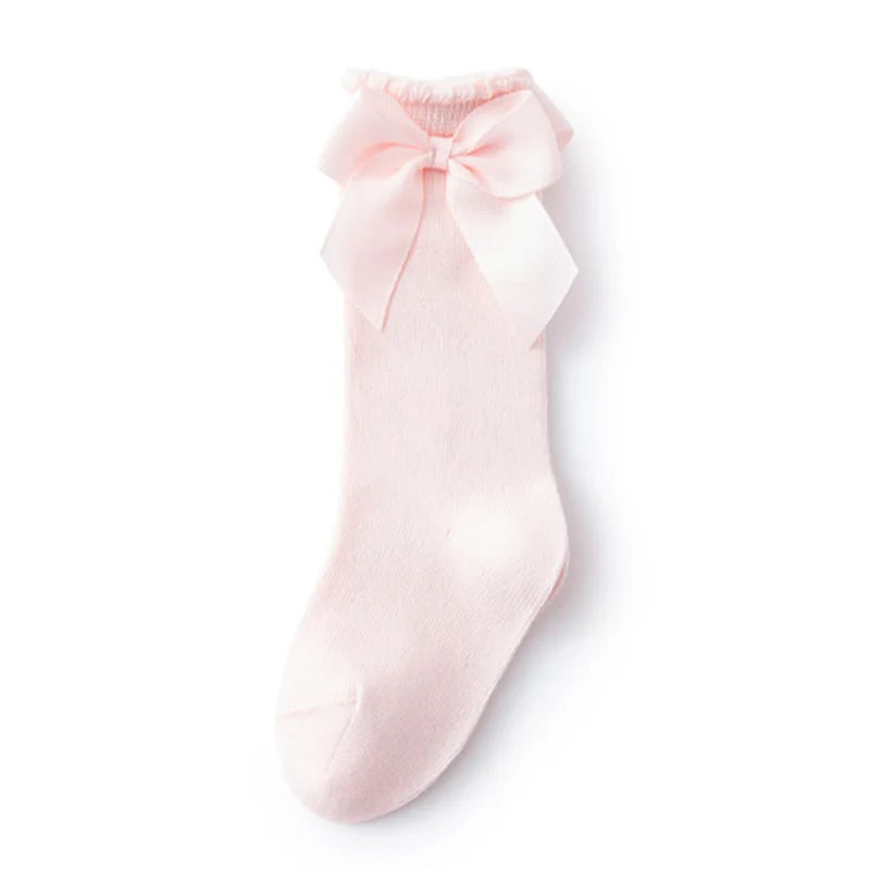 Baby Accessories New Girls' Socks Spring Summer Bow Princess Mother Kids Socks Wholesale Korean Children's Cotton Floor Socks