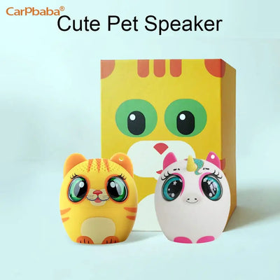 2025 New Pet Bluetooth Speaker Cute Cartoon Wireless Soundbar Loudspeaker IP65 Waterproof TWS Stereo Music Box TF Card Player