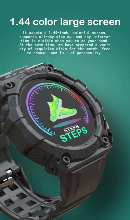 Smart Fitness Watch with Bluetooth - Music Control, Step Tracking, Weather & Message Alerts for Active Users