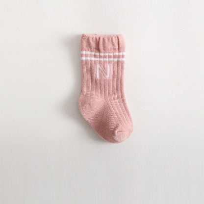 Newborn Baby Girls Socks Children's Non Slip Boys Socks Cute Mather Kids White Soft Cotton Solid Color Socks Baby Stuff Clothes