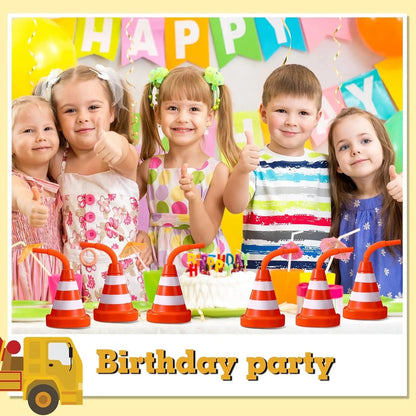 Race Car Cups, Drinking Cups with Straw Race Car Birthday Party Supplies Party Decorations for Kids Racing Car Theme