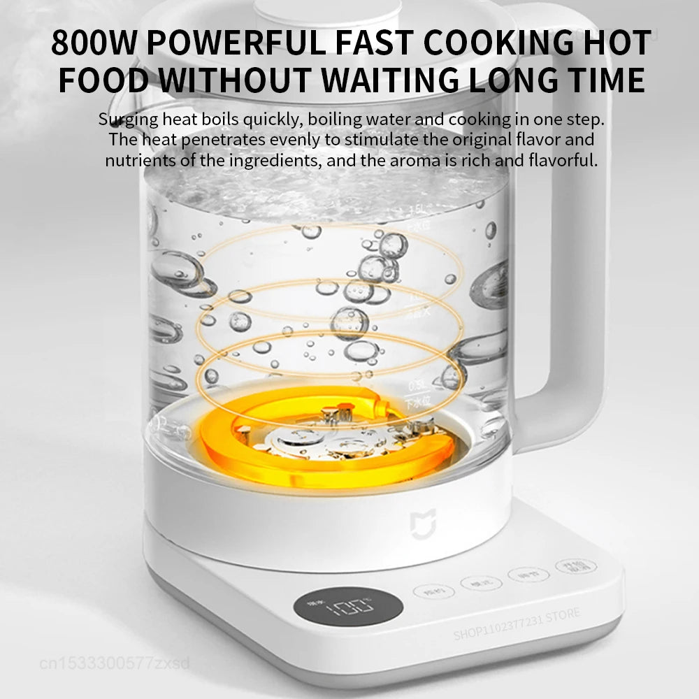 Mijia Multifunctional Health Pot Electric Kettle N1 800W 304 Stainless Steel Fast Heat for Kitchen Household Appliances