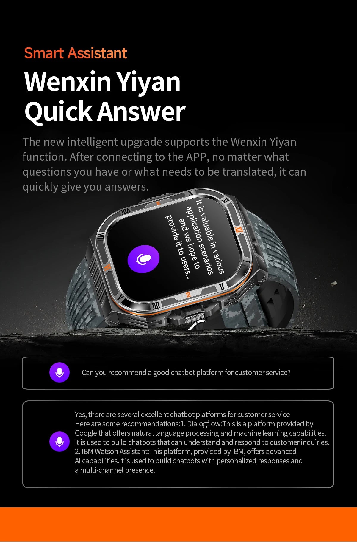 New Smart Watch Men 2.01"HD Screen 3ATM Waterproof Flashlight Health Monitor 1100mAh Battery Sport Bluetooth Call Smartwatch