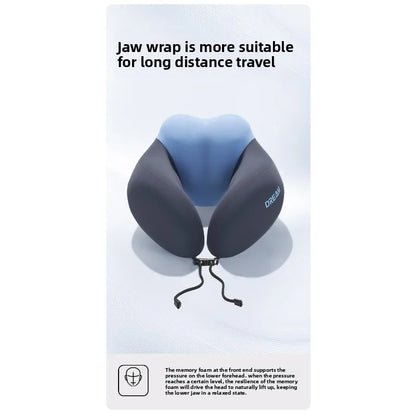 Memory Foam Travel Neck Pillow U Shape Ergonomic Support for Airplane Car Office Comfortable Portable Cervical Pillow