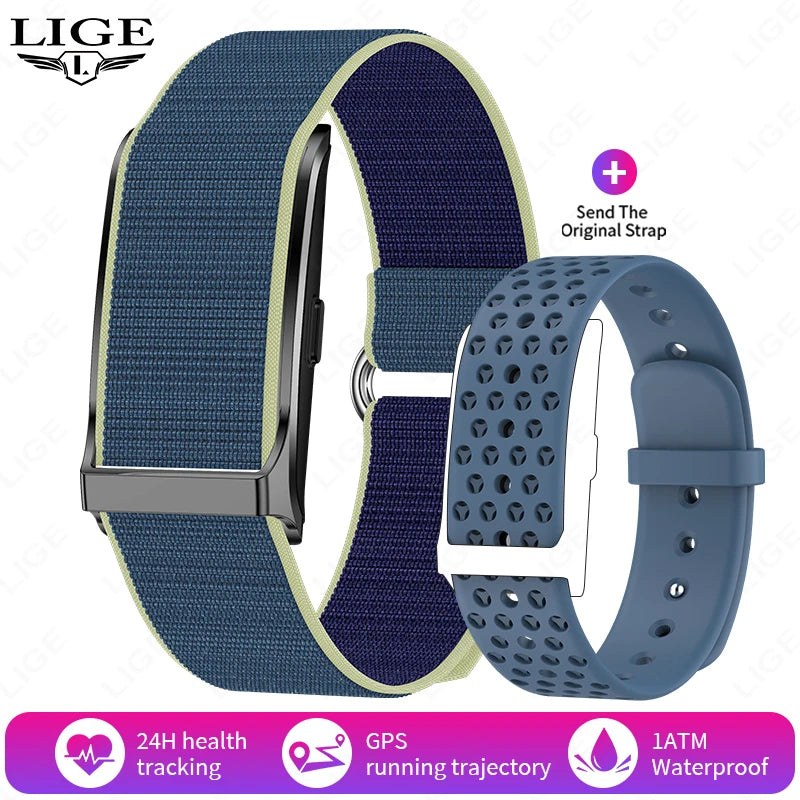 New Smart Watch Men Smart Health Wristband Women GPS Sport Trajectory 1ATM Waterproof All Day Healthy Monitor Fitness Bracelet