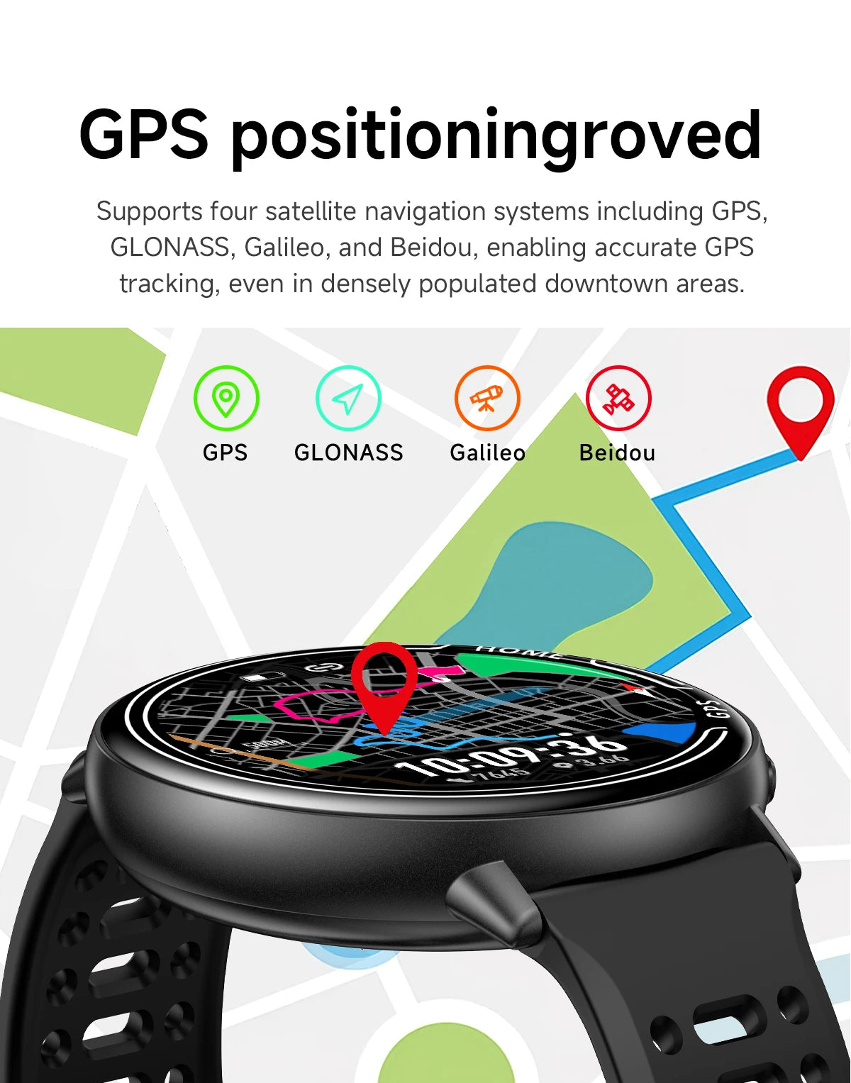 Smart Watch for Men Women Built-in GPS Fitness Watch with BT Calls 100+ Sport Modes IP68 Waterproof Smartwatch for Android iOS