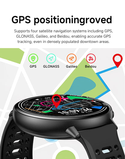 Smart Watch for Men Women Built-in GPS Fitness Watch with BT Calls 100+ Sport Modes IP68 Waterproof Smartwatch for Android iOS