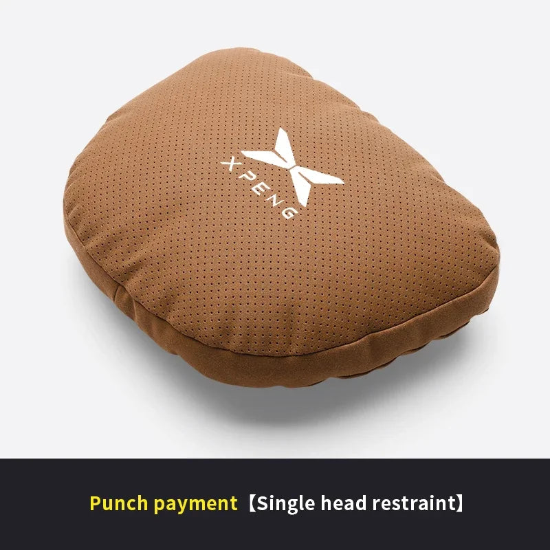 XPENG P5 P7 G3 G6 G9 X9 N5 F57 BETA Car Headrest Neck Support Seat Lumbar Cushion Breathable Soft Neck Pillow Auto Accessories