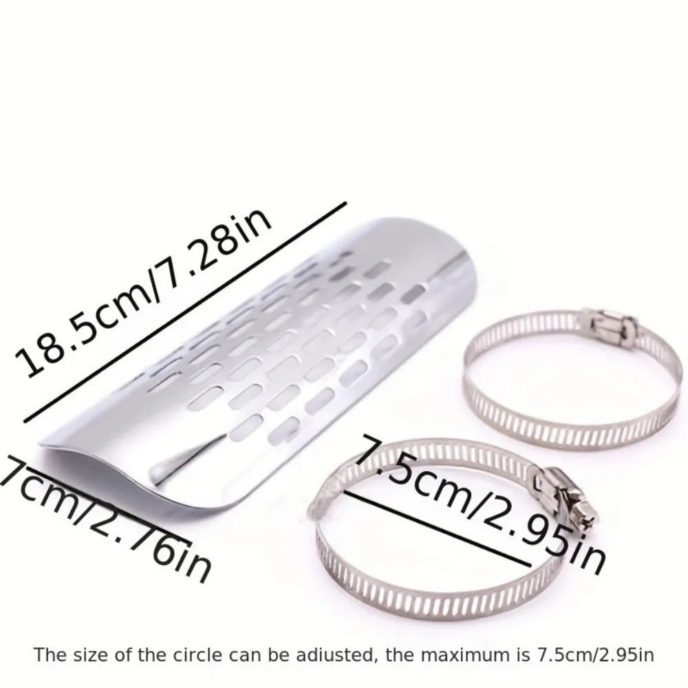 1PCS Universal Metal Exhaust Heat Shield Automotive, Motorcycle Exhaust Muffler Pipe Heat Shield Heat Insulation Cover