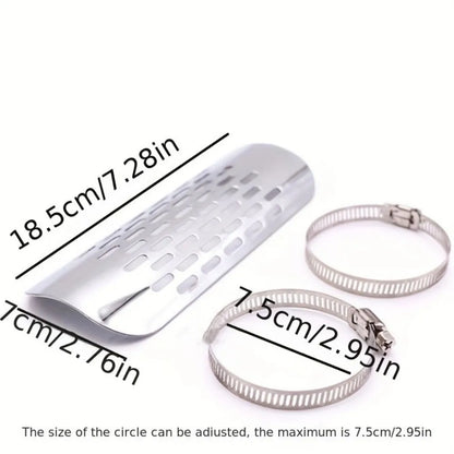 1PCS Universal Metal Exhaust Heat Shield Automotive, Motorcycle Exhaust Muffler Pipe Heat Shield Heat Insulation Cover