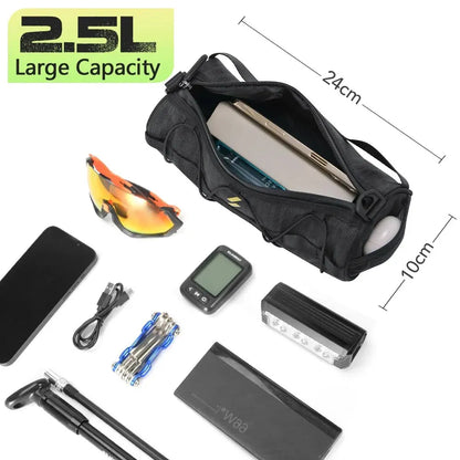NEWBOLER New Handlebar Bag Bicycle Bags Frame Pannier Bag Multifunction Portable Shoulder Bag Bike Accessorie