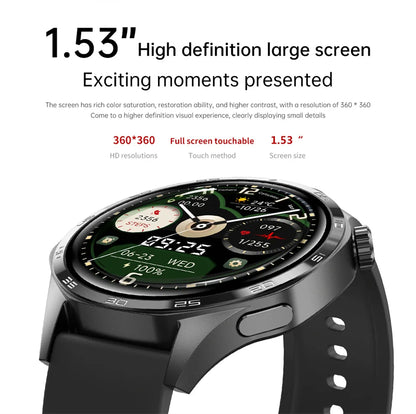 Smart Watch 5 Pro GPS NFC Smartwatch Men 360*360 AMOLED Screen Heart Rate Monitor Bluetooth Call IP67 Waterproof Men Smartwatch