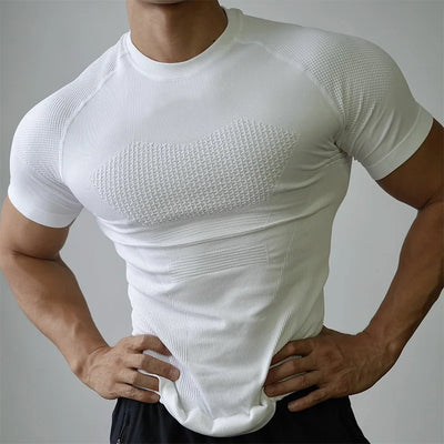 Quick-Drying Seamless Sports Tee | Men's Summer Outdoor Running Training Fitness Top