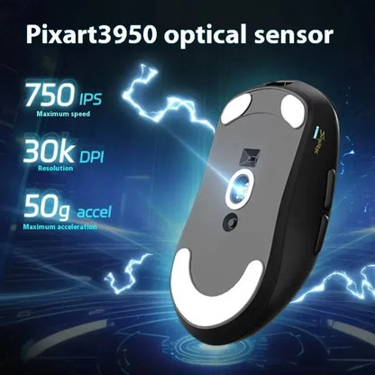 Scyrox V6 8000Hz wireless three-mode mouse,Paw3950 sensor 30000DPI wired lightweight mouse gamers Computer Laptop accessory.