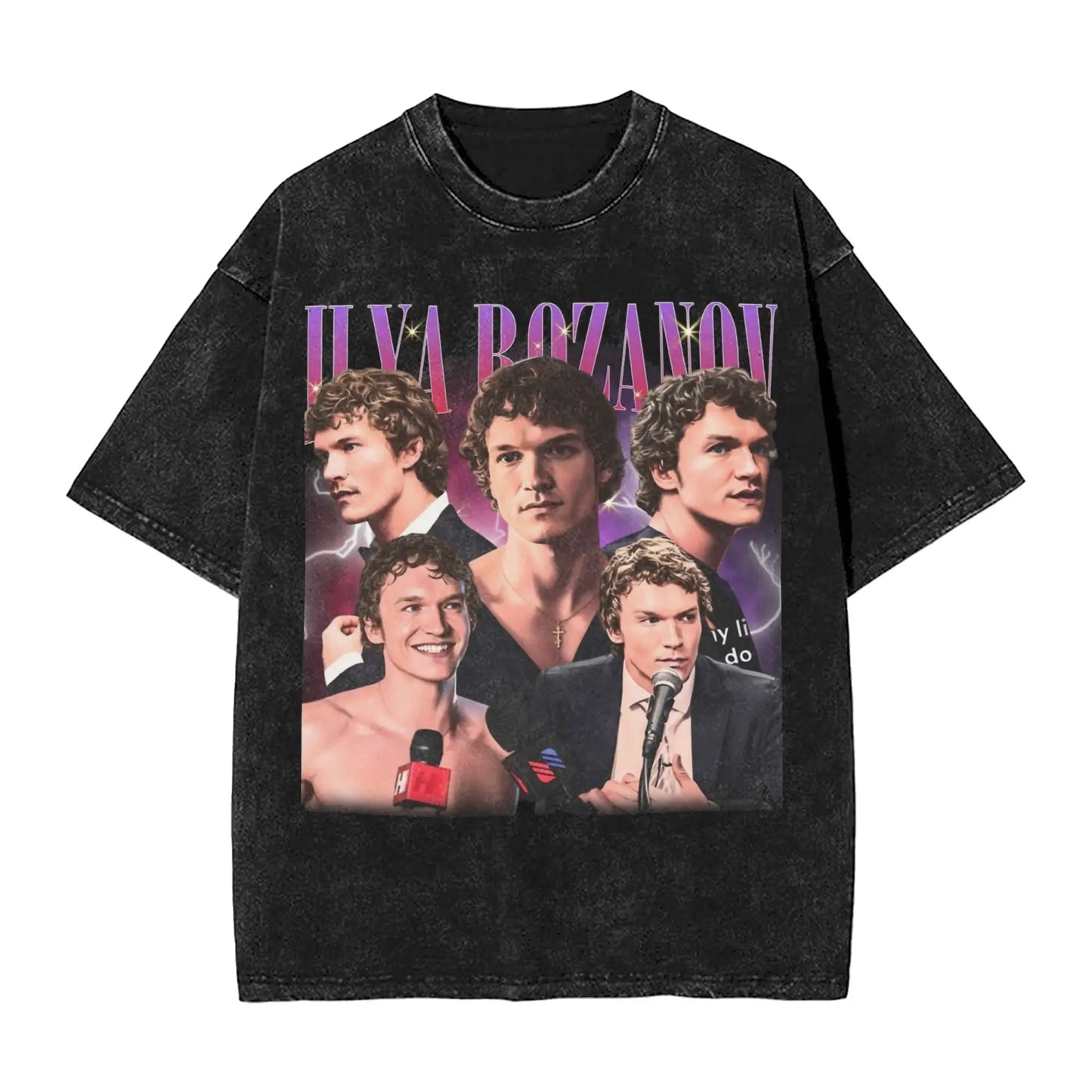 Heated Rivalry Ilya Rozanov T Shirts Hip Hop Washed Short Sleeve Harajuku T-Shirt for Men Women Tops Streetwear Printed Tees