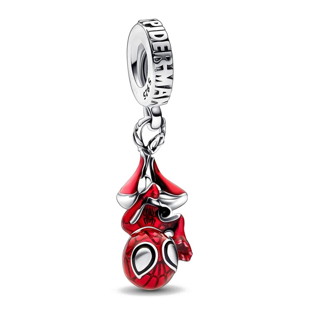 Hot Sell 925 Silver DIY Beads Jewelry Charms Bracelet Mickey Minnie Princess Christmas Stitch Robots Marvel Cute Miniso Disney