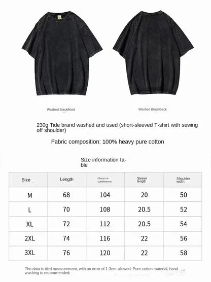 Avenged Sevenfold T Shirts Hip Hop Washed Cotton T-Shirt Vintage Men Women Tops Streetwear Printed Tee Shirt
