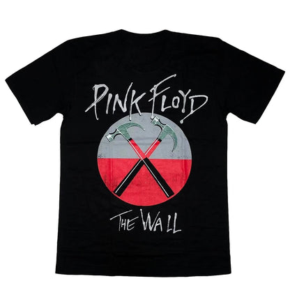 Pink Floyd Print T-shirt Men Women Cotton Hip Hop Oversized Tshirt Short Sleeve T Shirt Streetwear Tops Tee