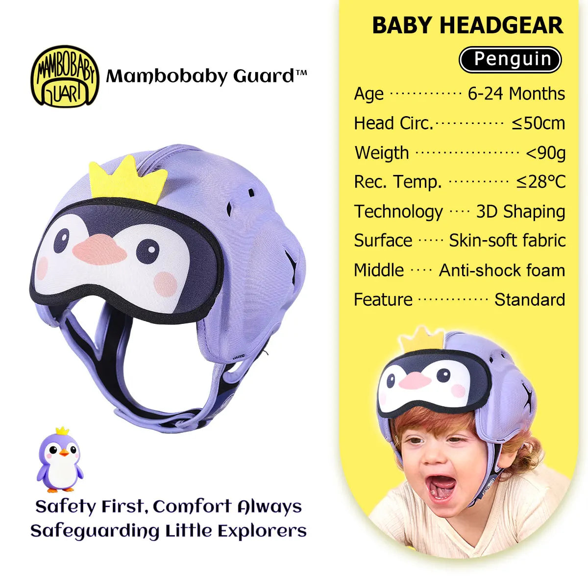 Mambobaby Guard Dropshipping 1 Safe Anti-Shock Baby Helmet Toddler Head Protector Infant Headgear Learn Crawl Walk for Bump Fall