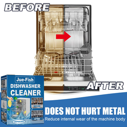 Jue Fish Dishwasher Cleaning Sheet Desktop Built-In Drawer Dishwasher Specific Stain Removal For Dishwasher Washing Machine