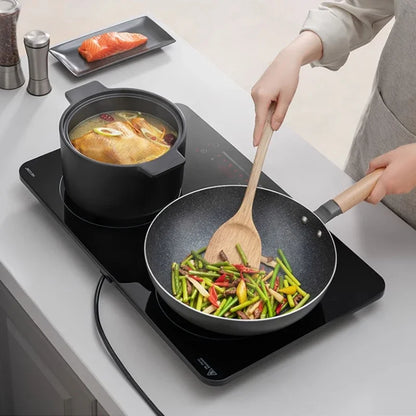 3500W Double Burner Induction Cooker High Power Even Heat Cooking Mobile Electric Stove Fogão De Indução Frete Grátis